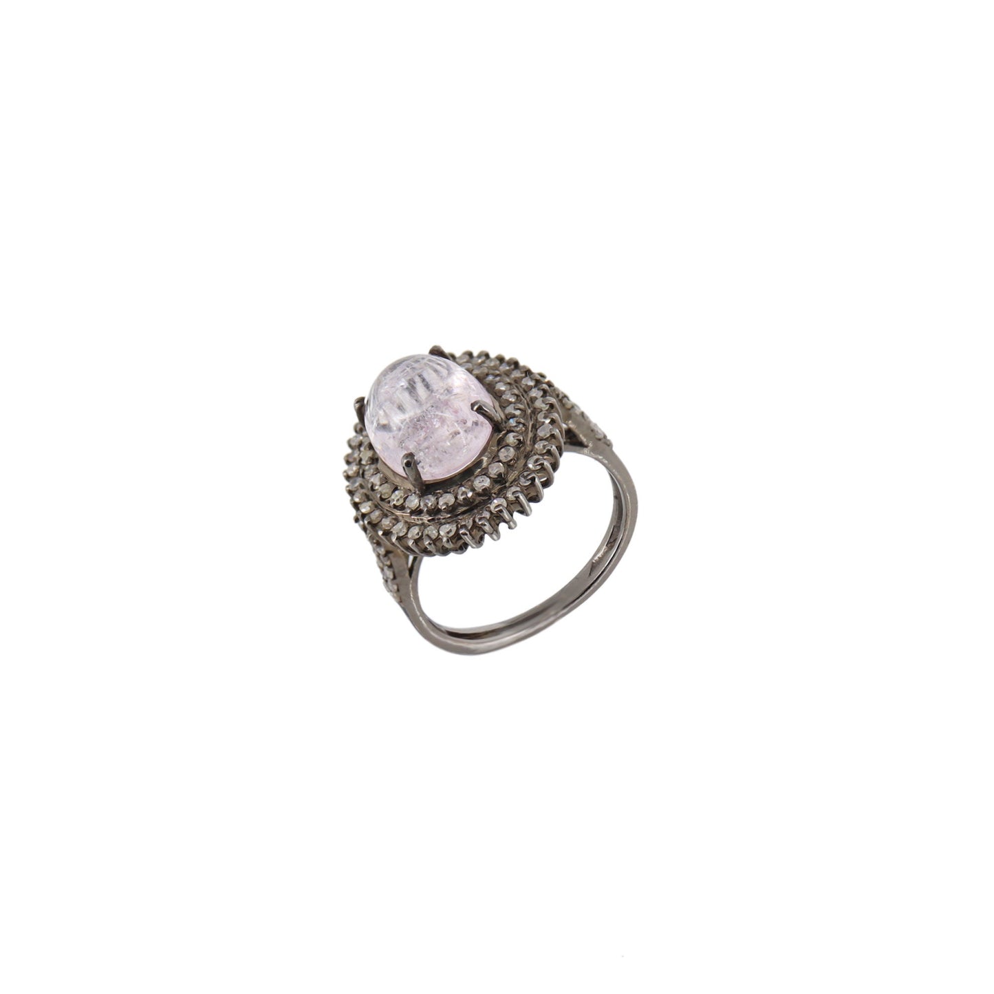 Pink Tourmaline Ring Silver