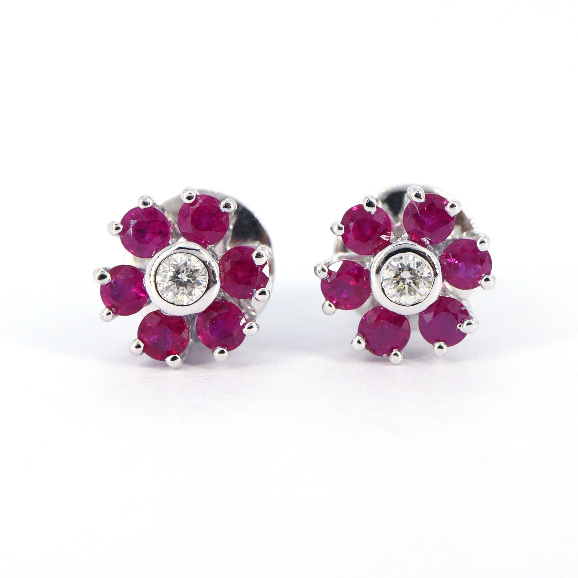 Flower Design Earring 14K Gold