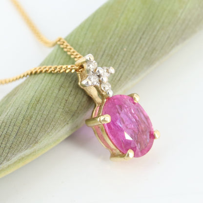 Ruby Pendant 14K Gold