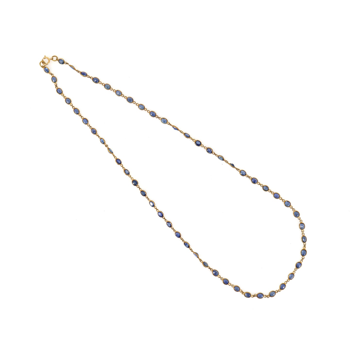 Yellow Gemstone Necklace 18K Gold