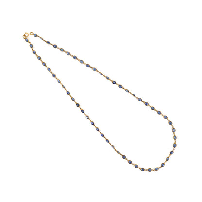 Yellow Gemstone Necklace 18K Gold