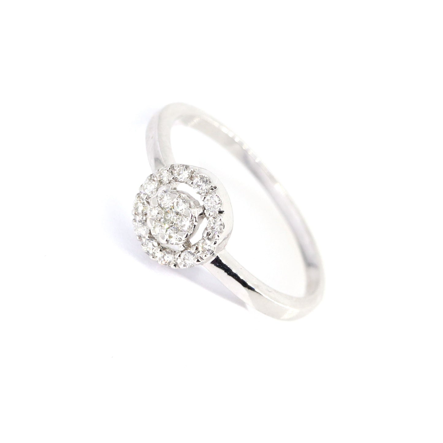 Halo Ring 18K Gold
