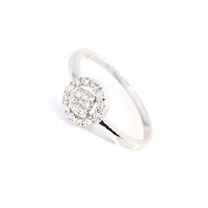 Halo Ring 18K Gold
