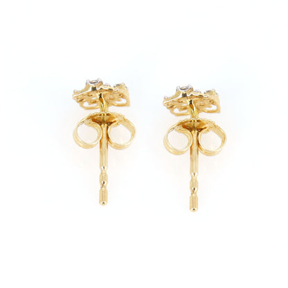 Tiny Yellow Earring 14K Gold