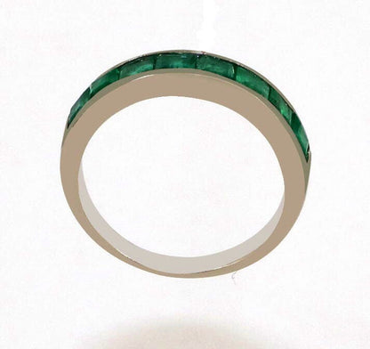 Emerald Ring Silver