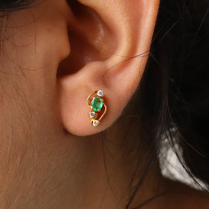 Yellow Daily Wear Earring 18K Gold