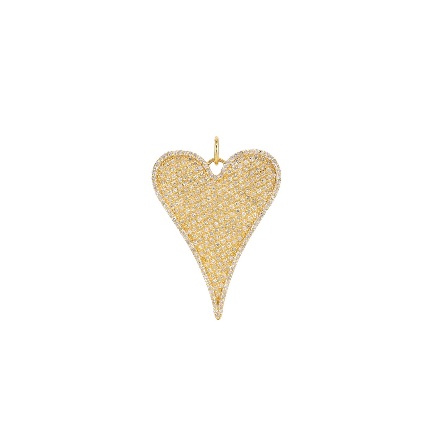 Heart Charm Pendant 14K Gold