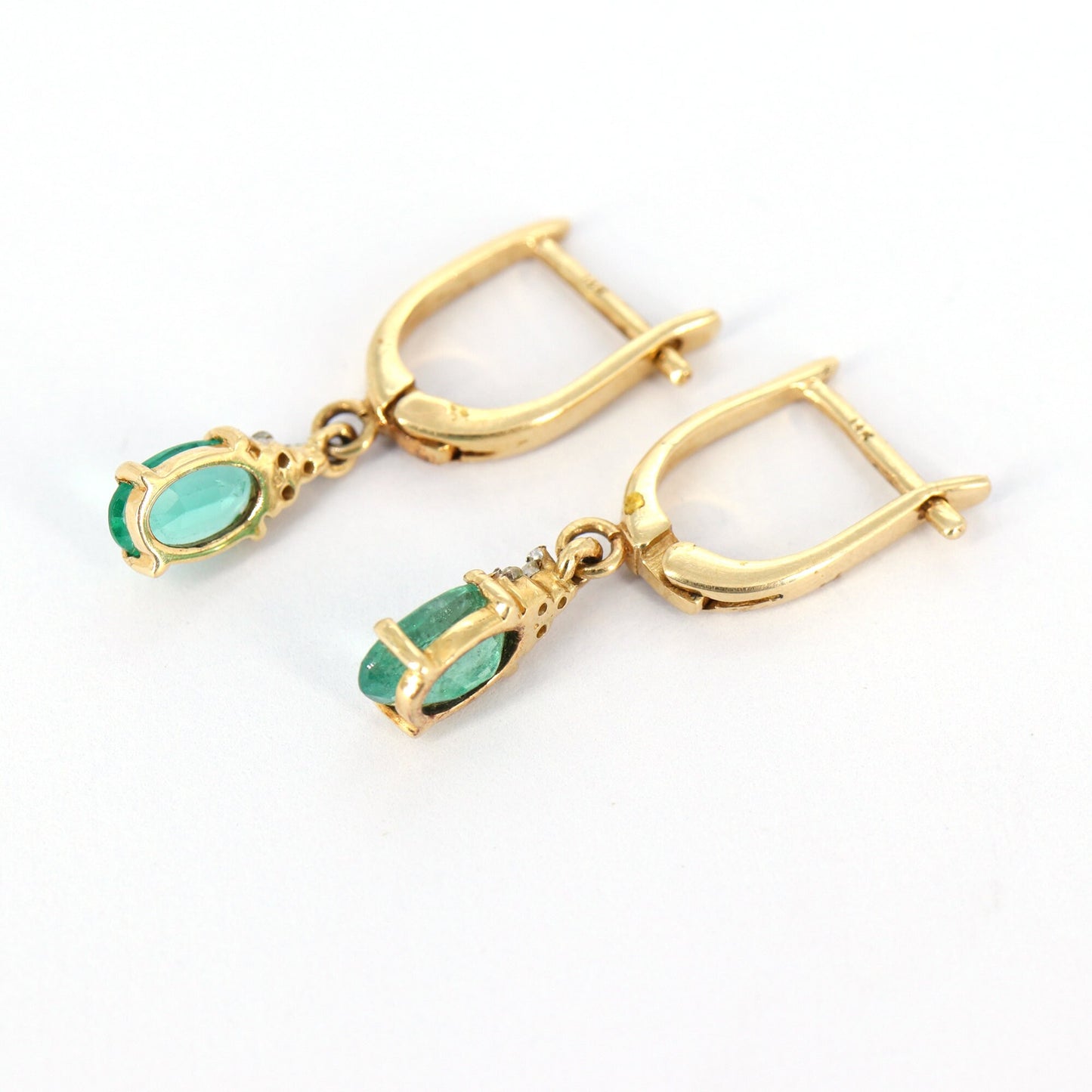Emerald & Earring 14K Gold