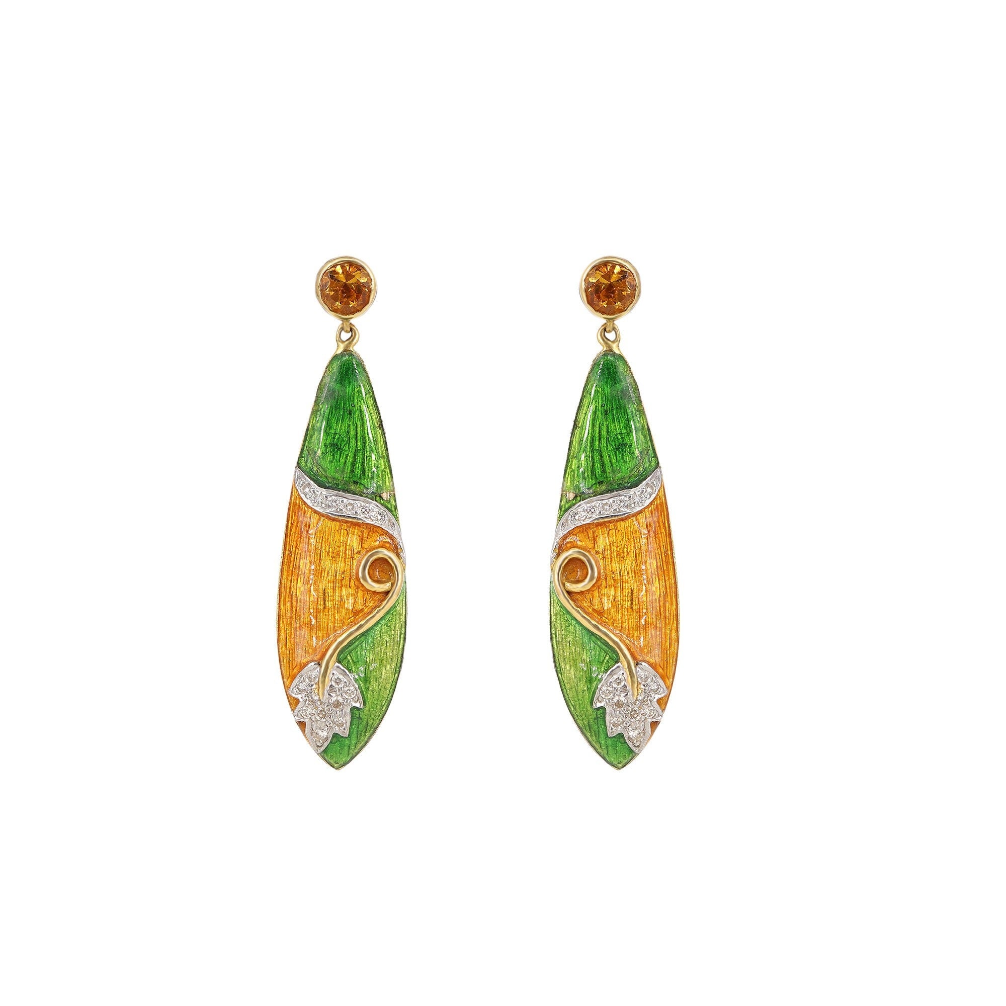Citrine Earring 18K Gold