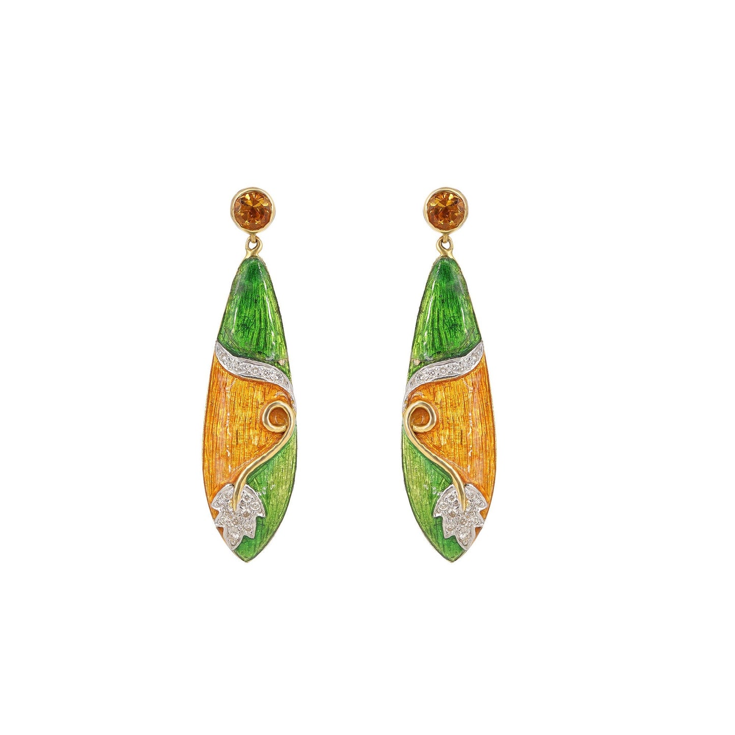 Citrine Earring 18K Gold