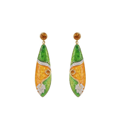Citrine Earring 18K Gold
