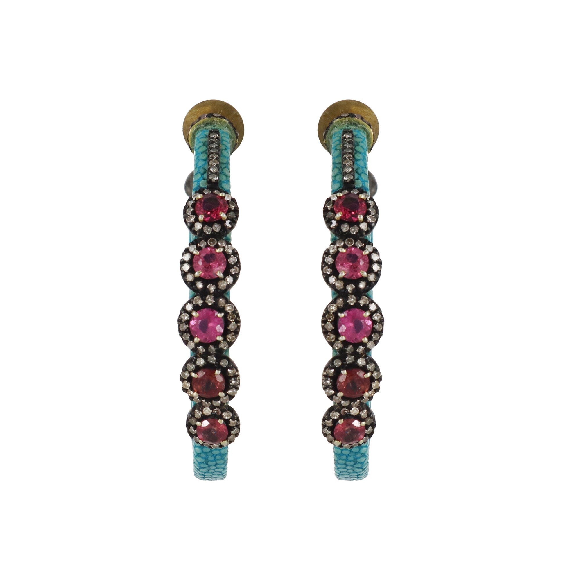 Tourmaline Hoops Hoop Earring