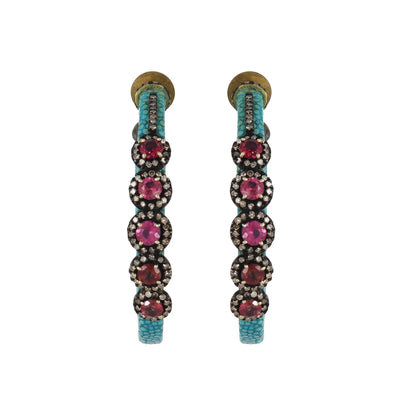 Tourmaline Hoops Hoop Earring
