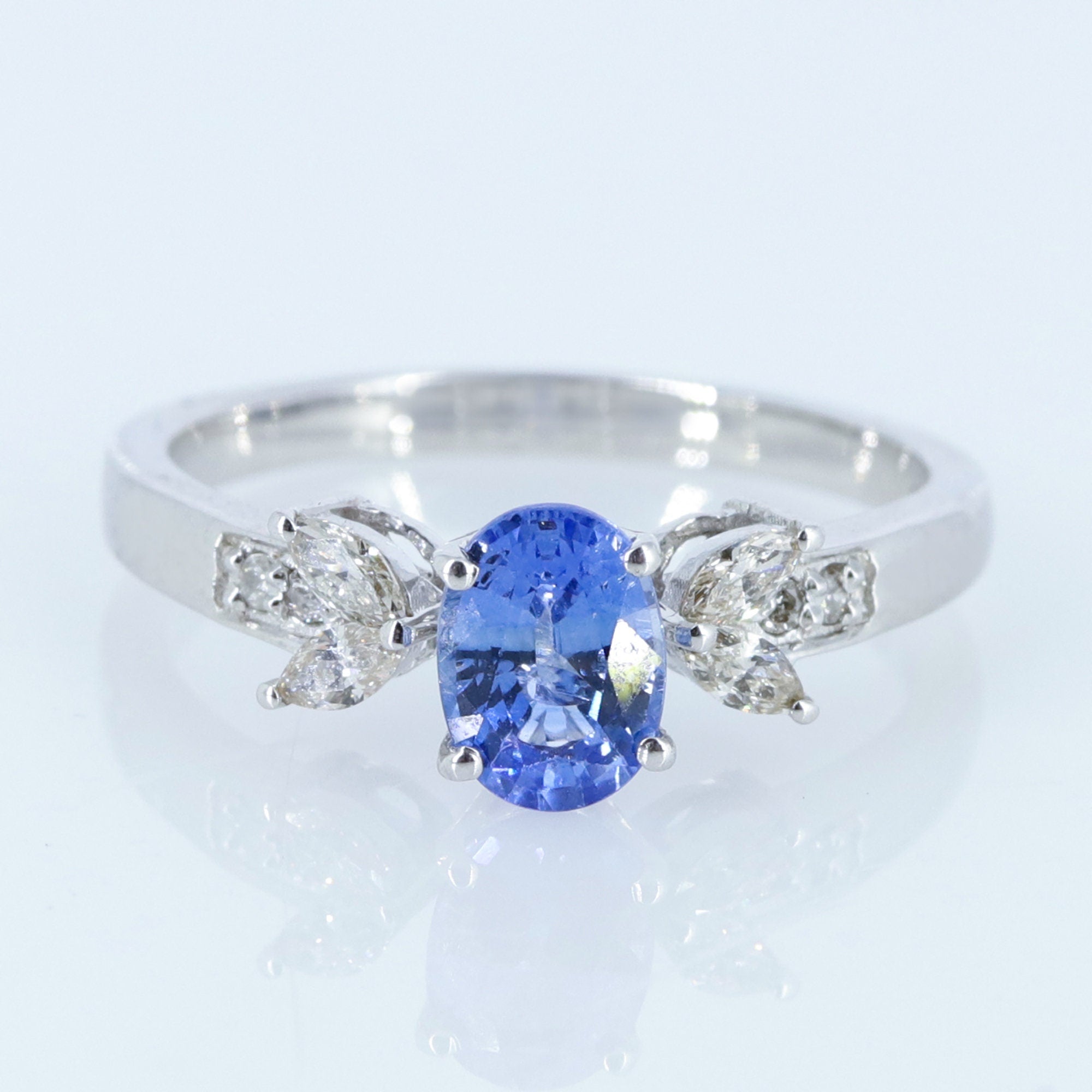 Emerald Ruby Sapphire Ring Silver