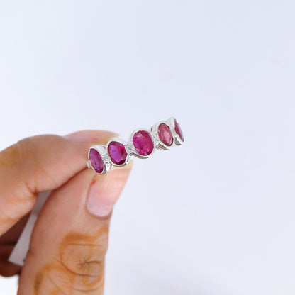 925 Sterling White Rhodium Beautiful Ring Gold