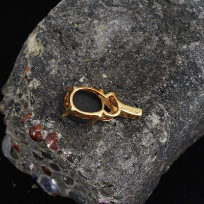 Black Star Pendant 14K Gold