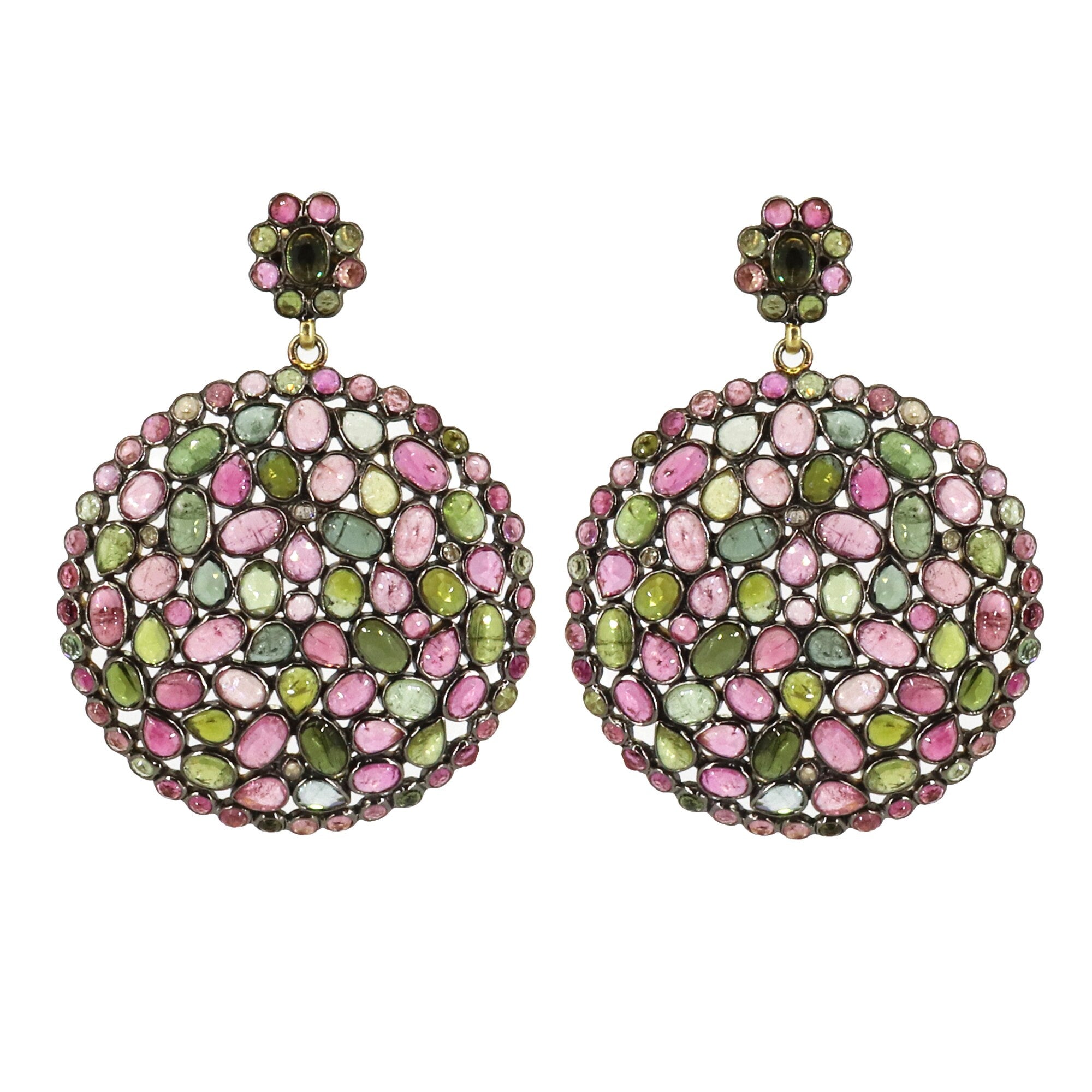 Pretty Multi Tourmaline Earring