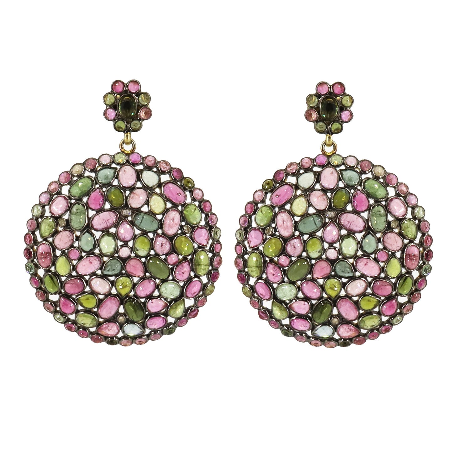 Pretty Multi Tourmaline Earring