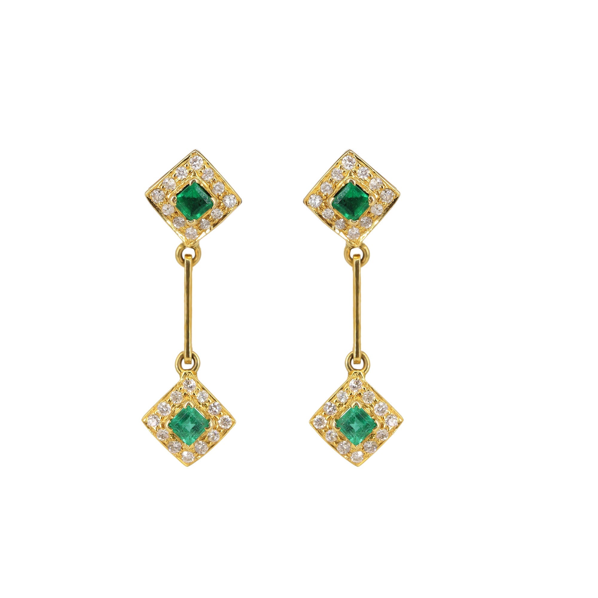 Emerald & Earring 18K Gold