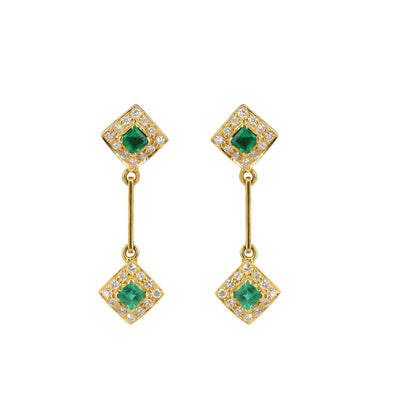 Emerald & Earring 18K Gold