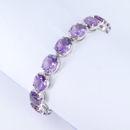 Amethyst Bracelet Silver