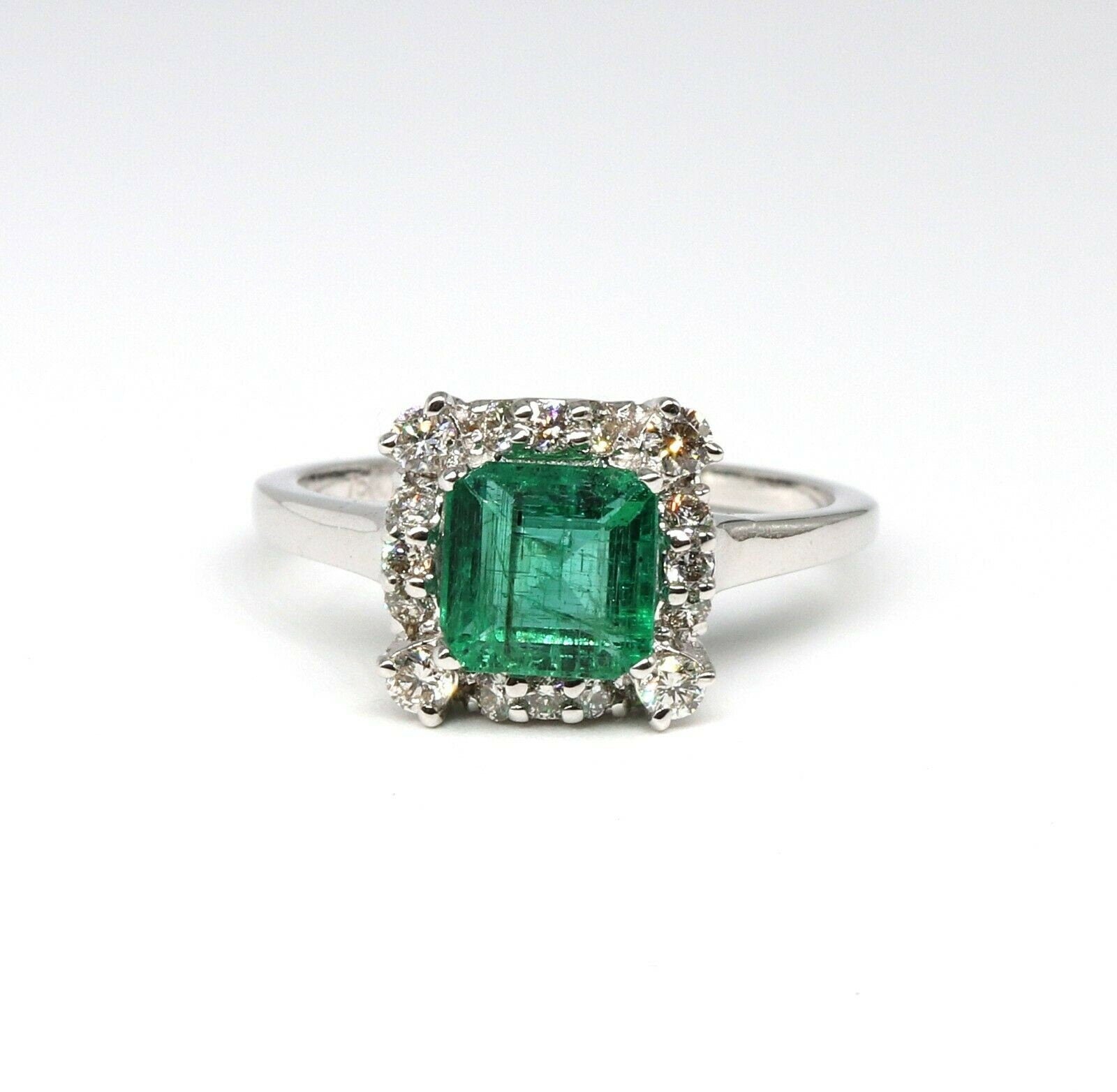 Handmade Emerald Ring 18K Gold