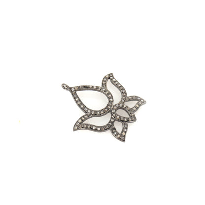 Sterling Lotus Charm 925 Charm Jewelry Making Supplies Bracelet Silver