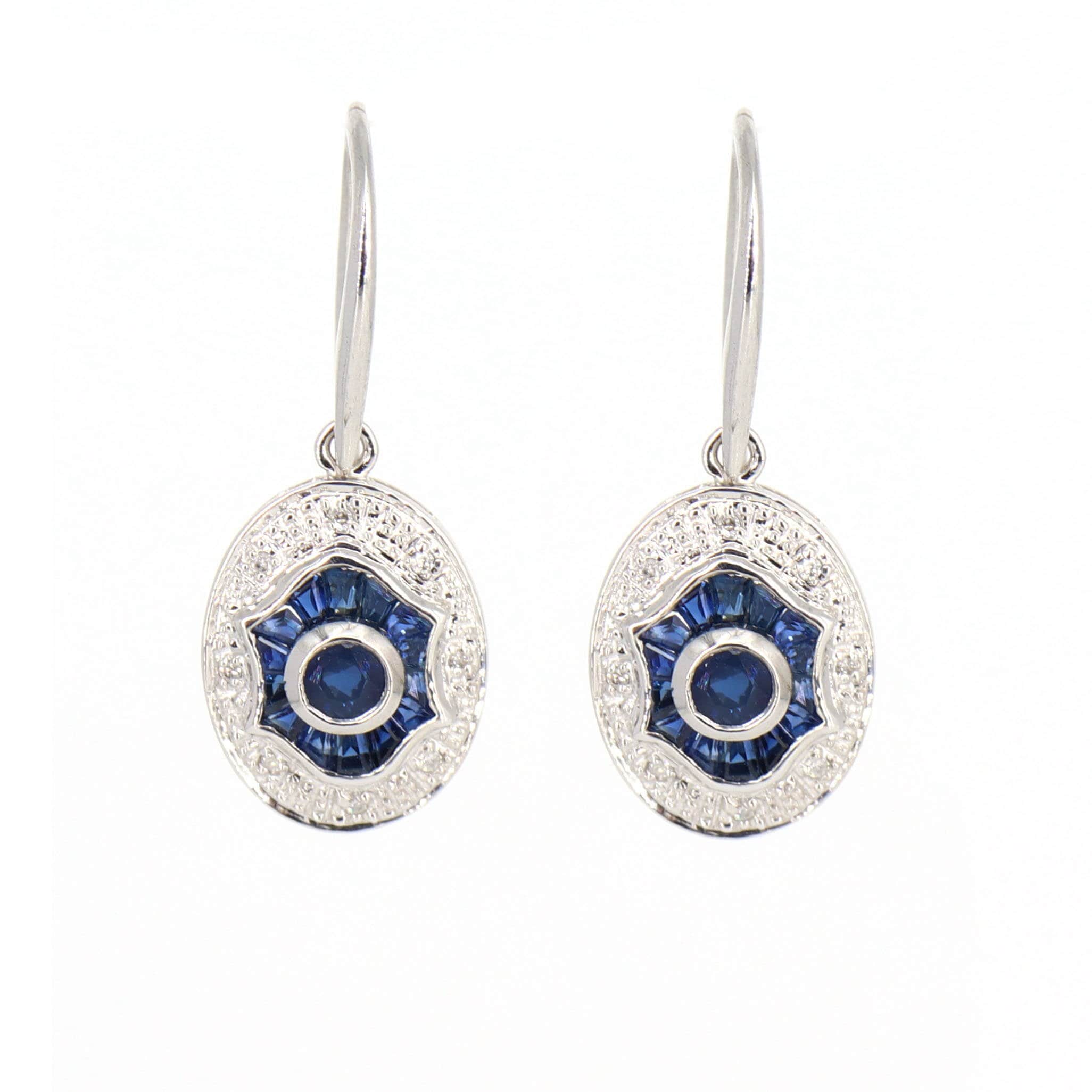 Blue Sapphire Earring Gold
