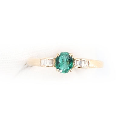 Emerald Ring 14K Gold