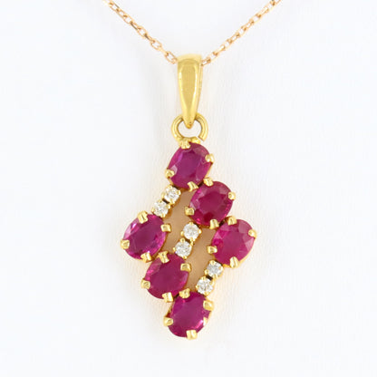 Ruby Pendant 18K Gold
