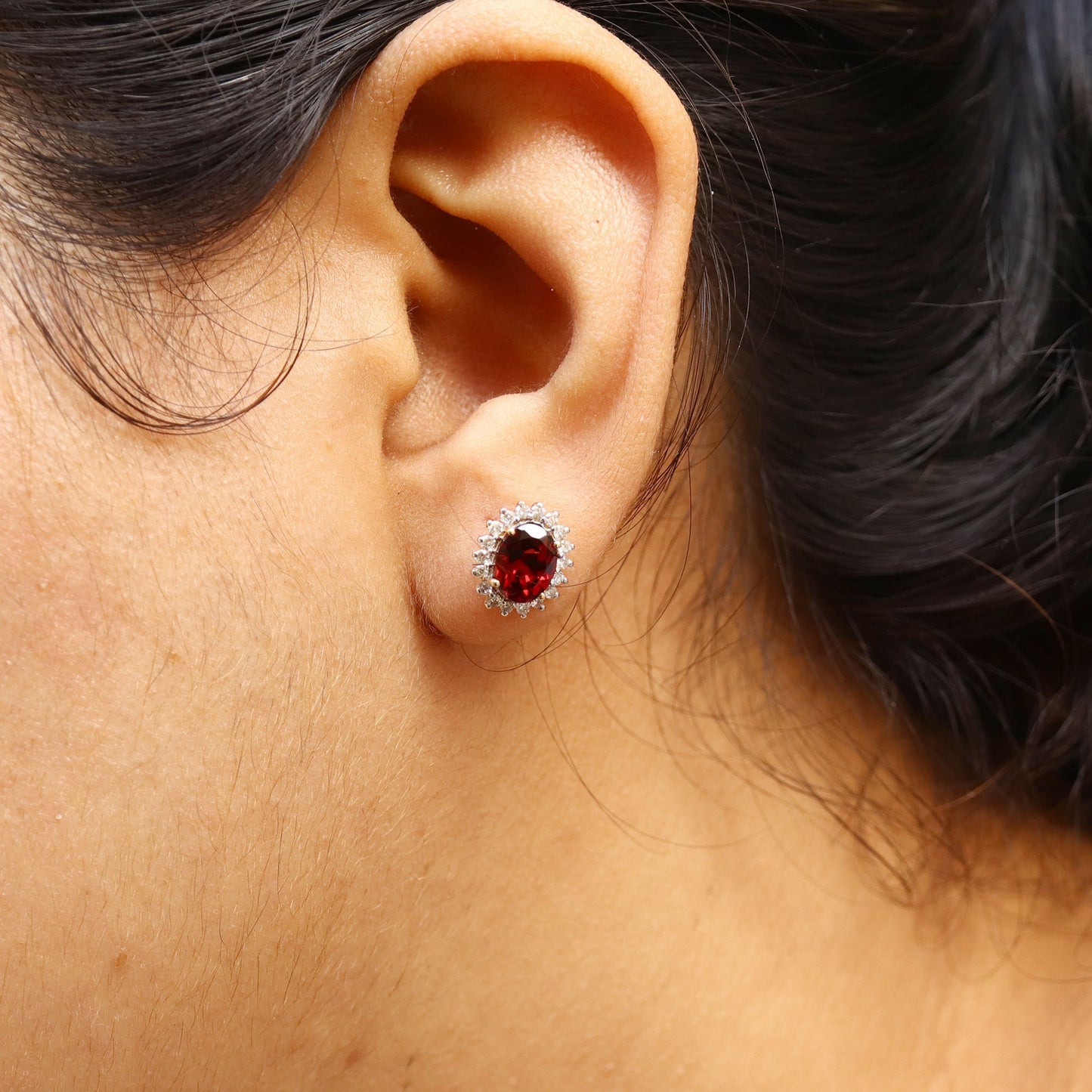 Yellow Garnet Earring 14K Gold