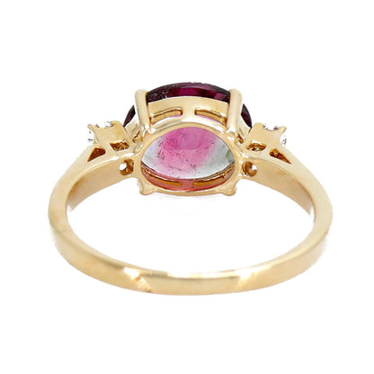 Bicolor Tourmaline Ring 14K Gold