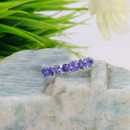 White Tanzanite Ring 14K Gold