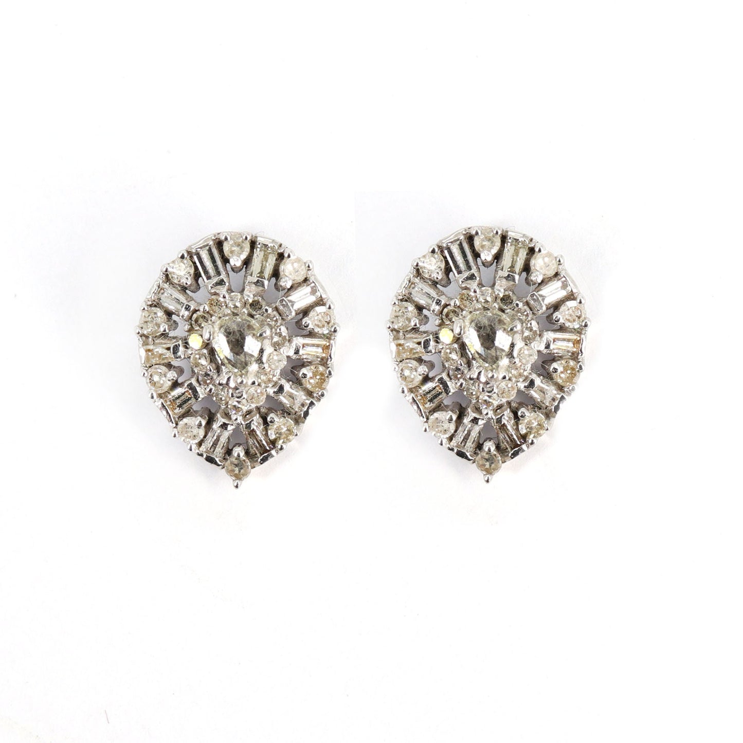 Real Tear Drop Stud Earring 14K Gold