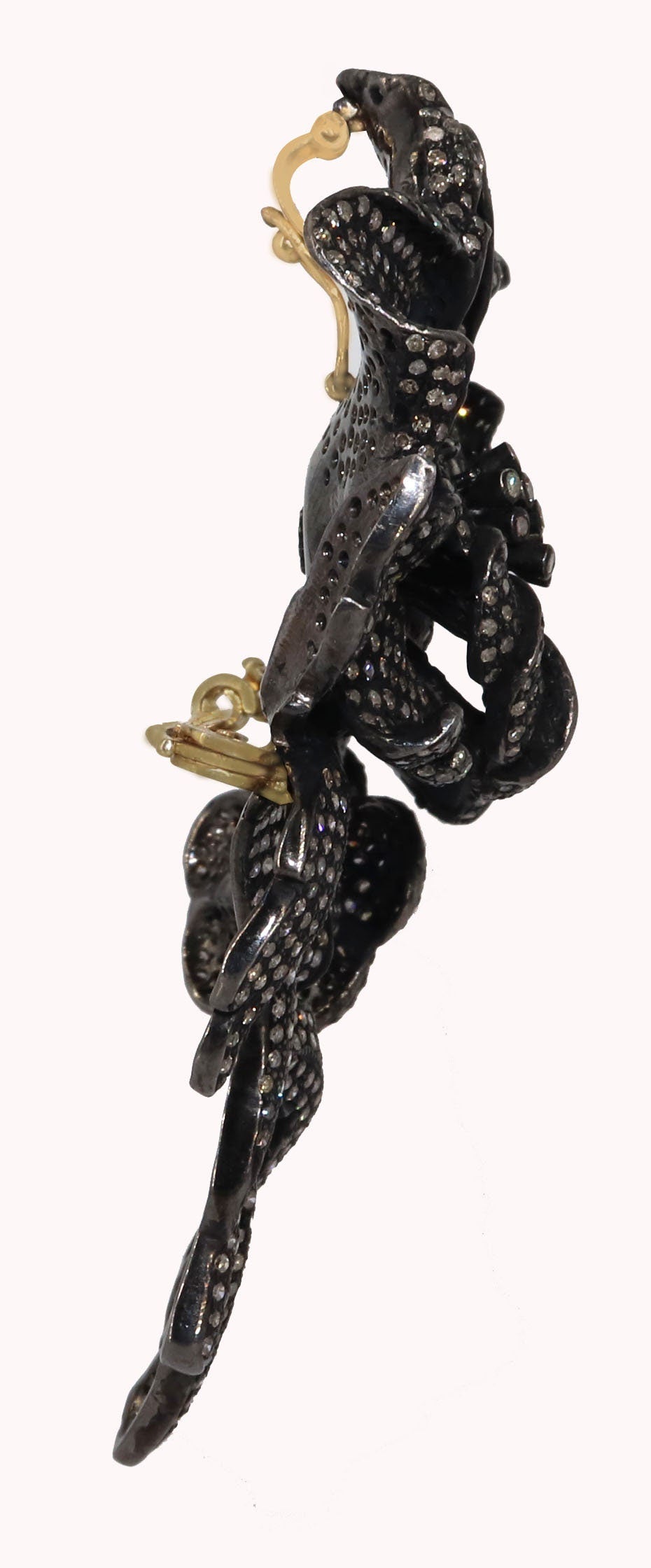 Exclusively Designed Vintage Replica Victorian Beautiful Flower Pendant Gold