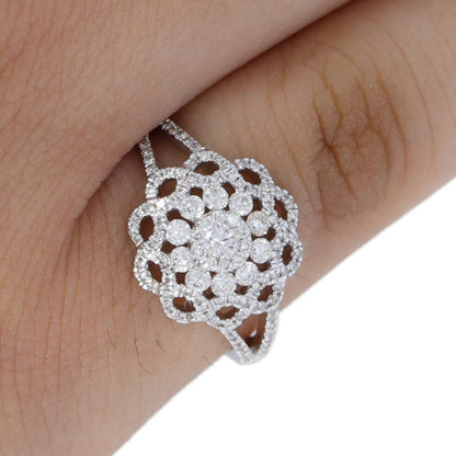Round Cut Ring 18K Gold