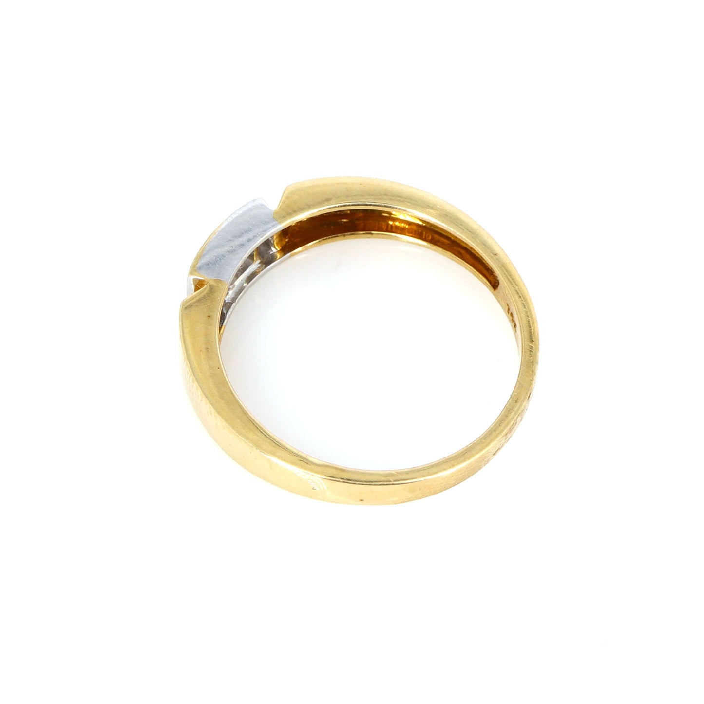 Antique Vintage Yellow Gypsy Ring 14K Gold