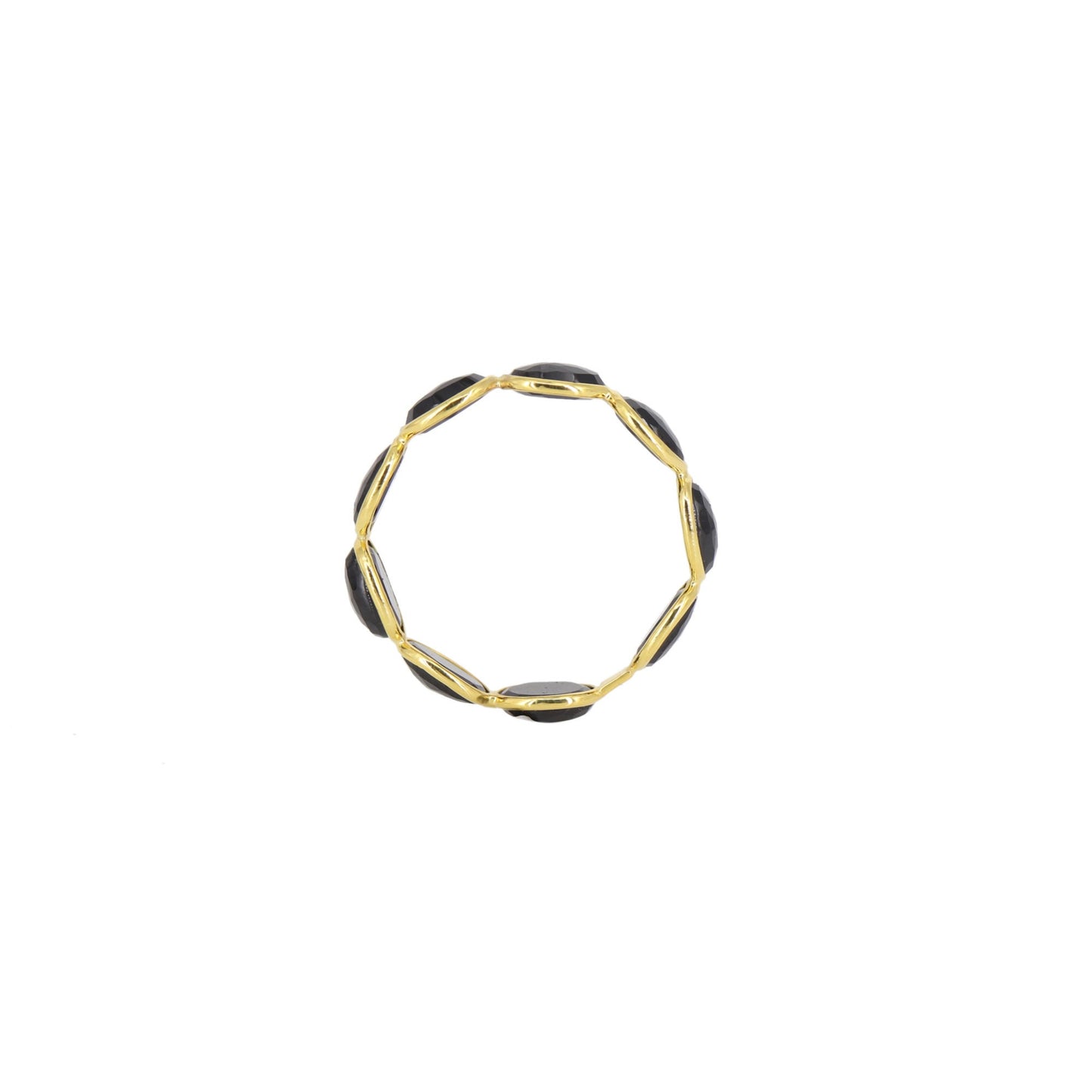 Black Spinel Ring 18K Gold