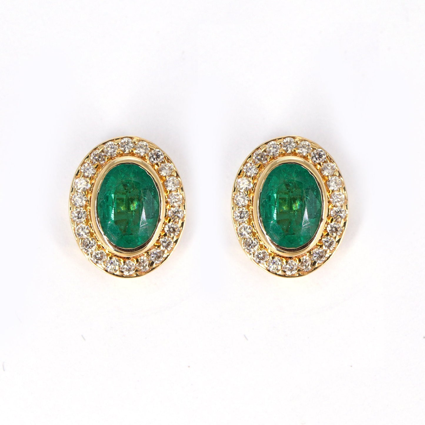 Halo Style Earring 14K Gold
