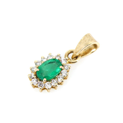 Emerald Pendant 14K Gold