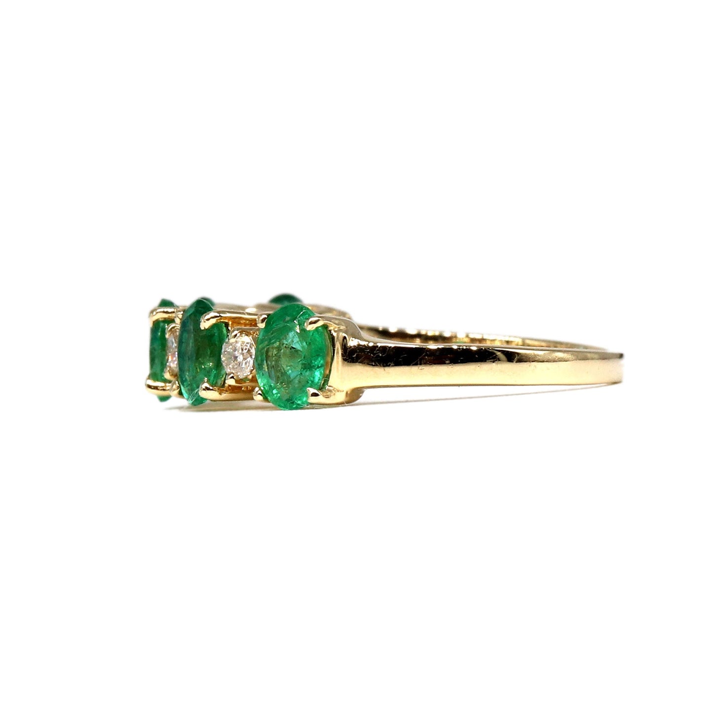 Handmade Emerald & Ring 14K Gold