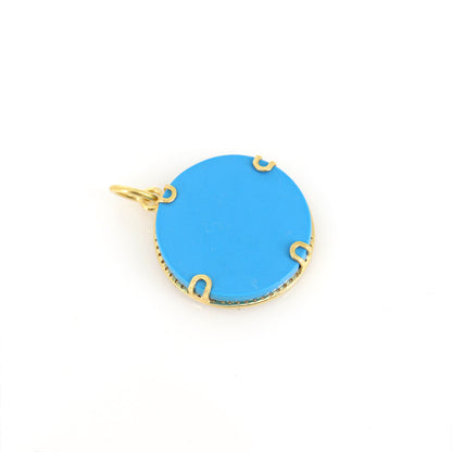 Earth Charm Pendant 14K Gold