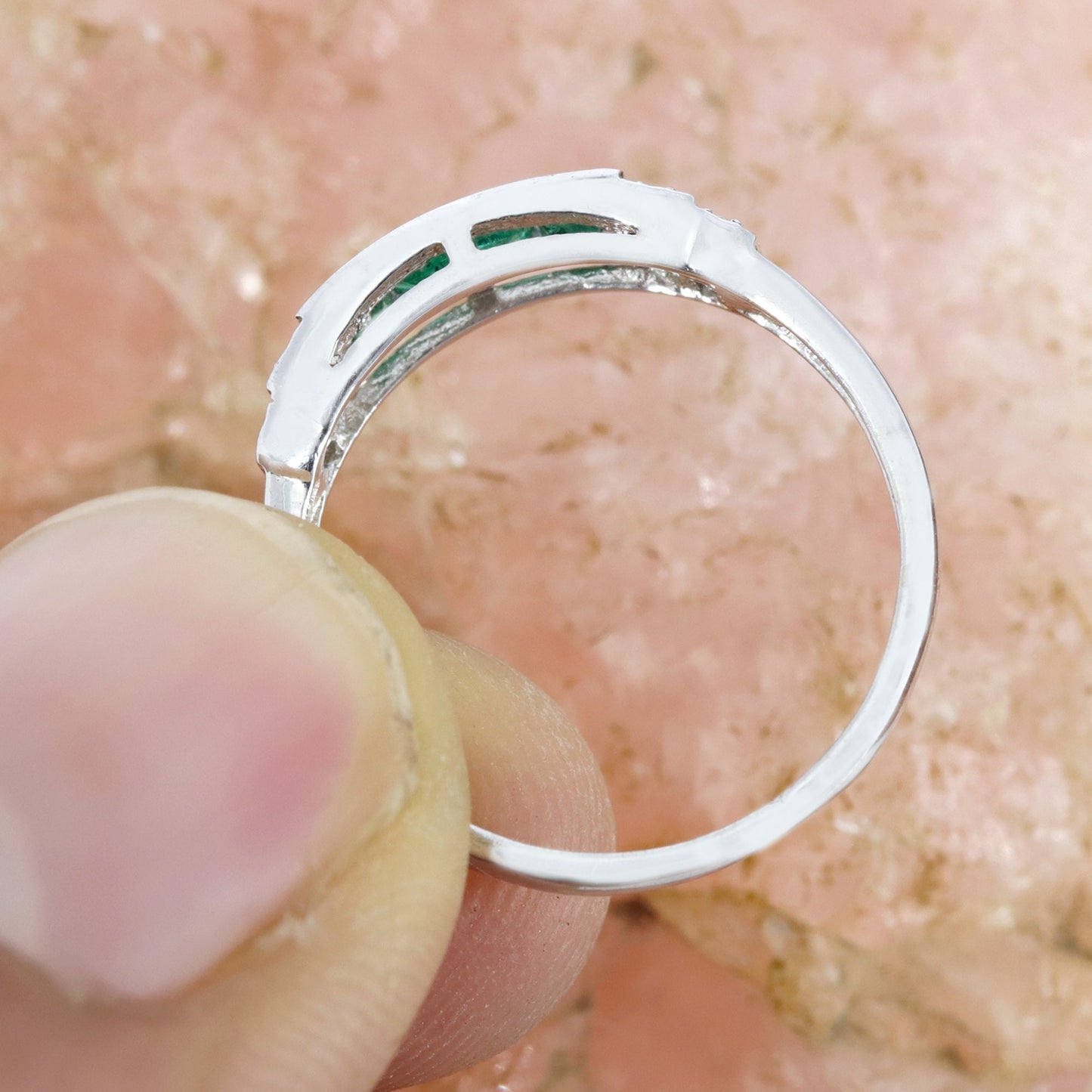 Eternity Band Boho Ring Silver