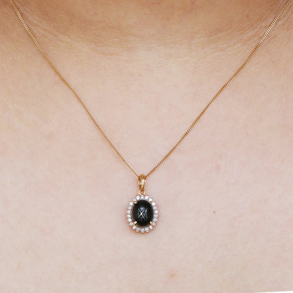 Halo Pendant 14K Gold
