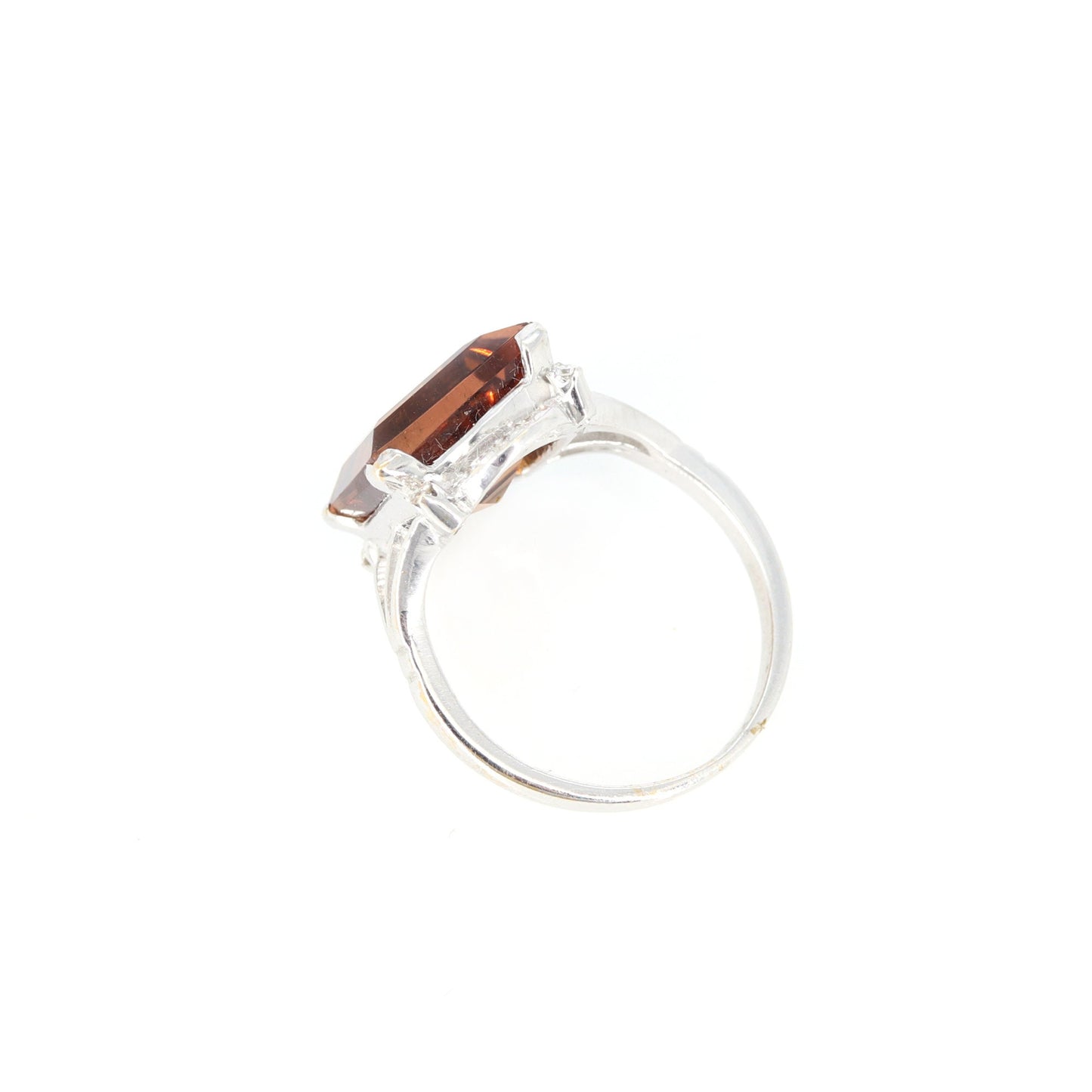 White Tourmaline Vintage Ring 14K Gold