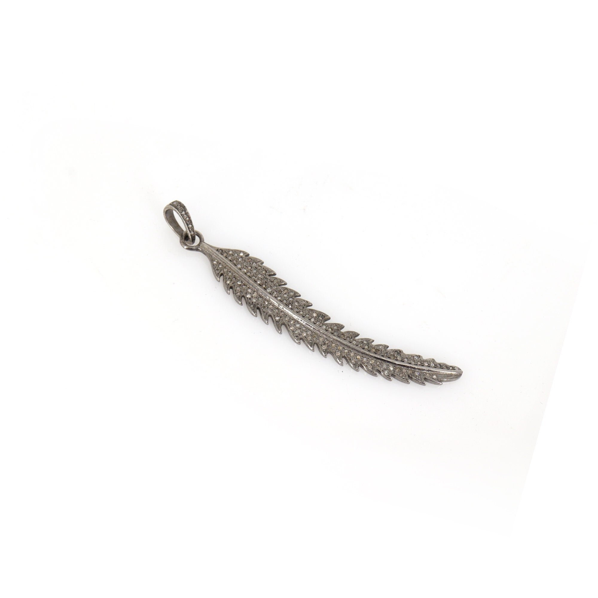 Pave Leaf Charms Leaf Charms Craft Supplies Jewellery Making Diy Jewellery Jewellery Findings 925 Jewellery Craft Silver