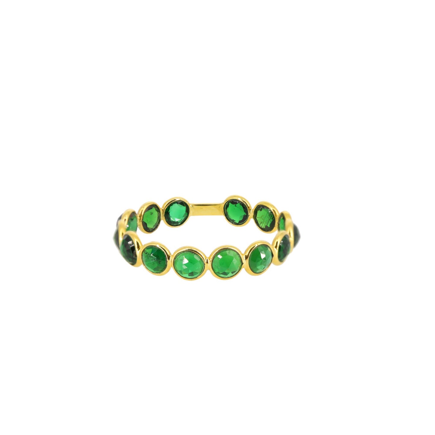 Chrome Tourmaline Ring 18K Gold