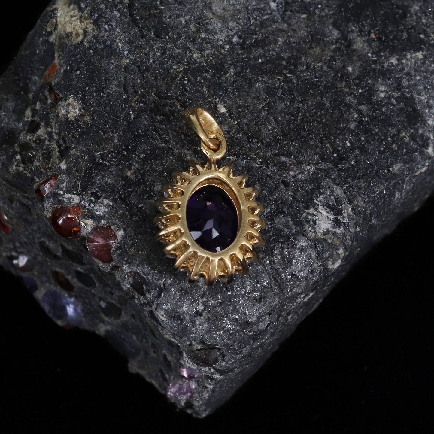 Amethyst Pendant 14K Gold