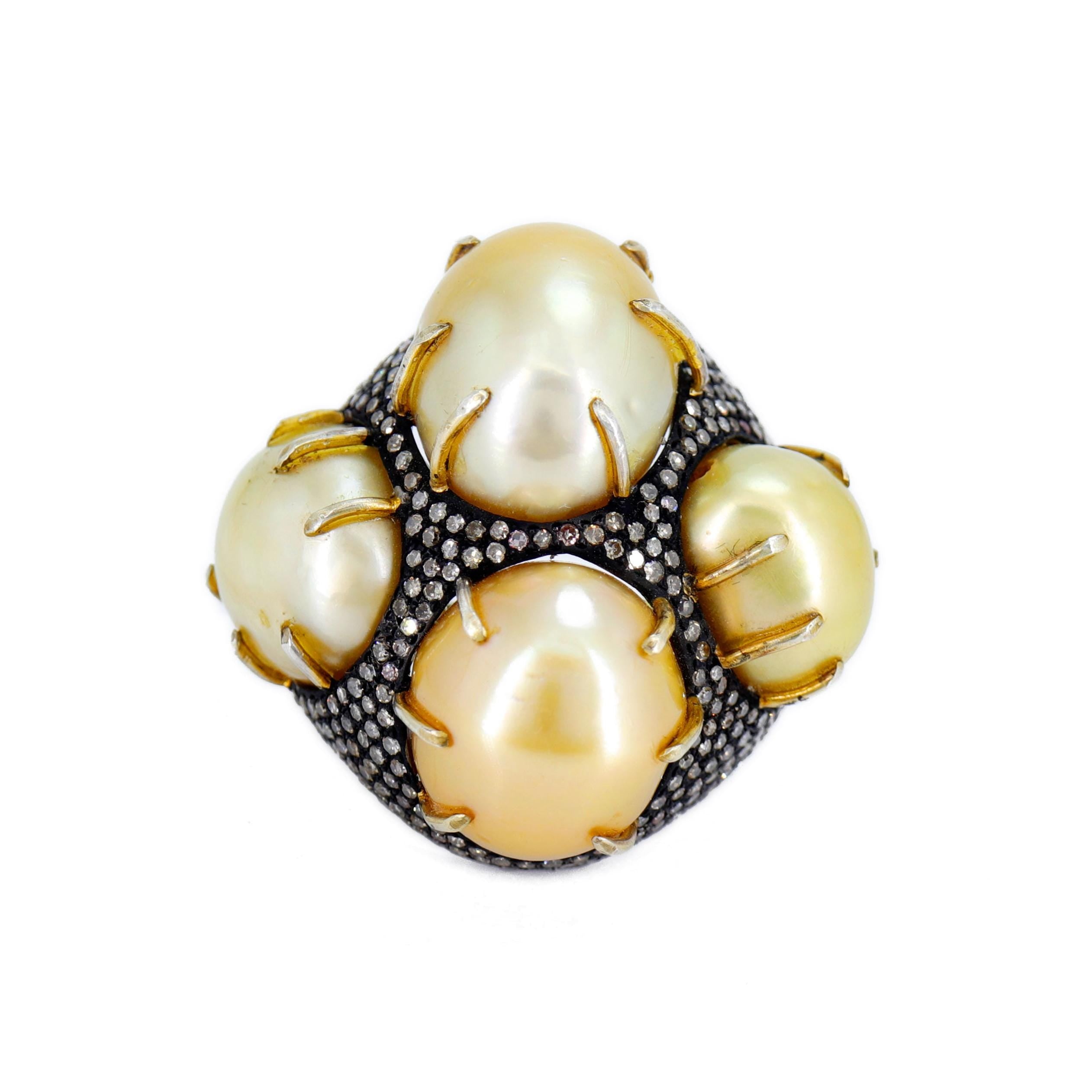 Unisex Victorian Ring Gold