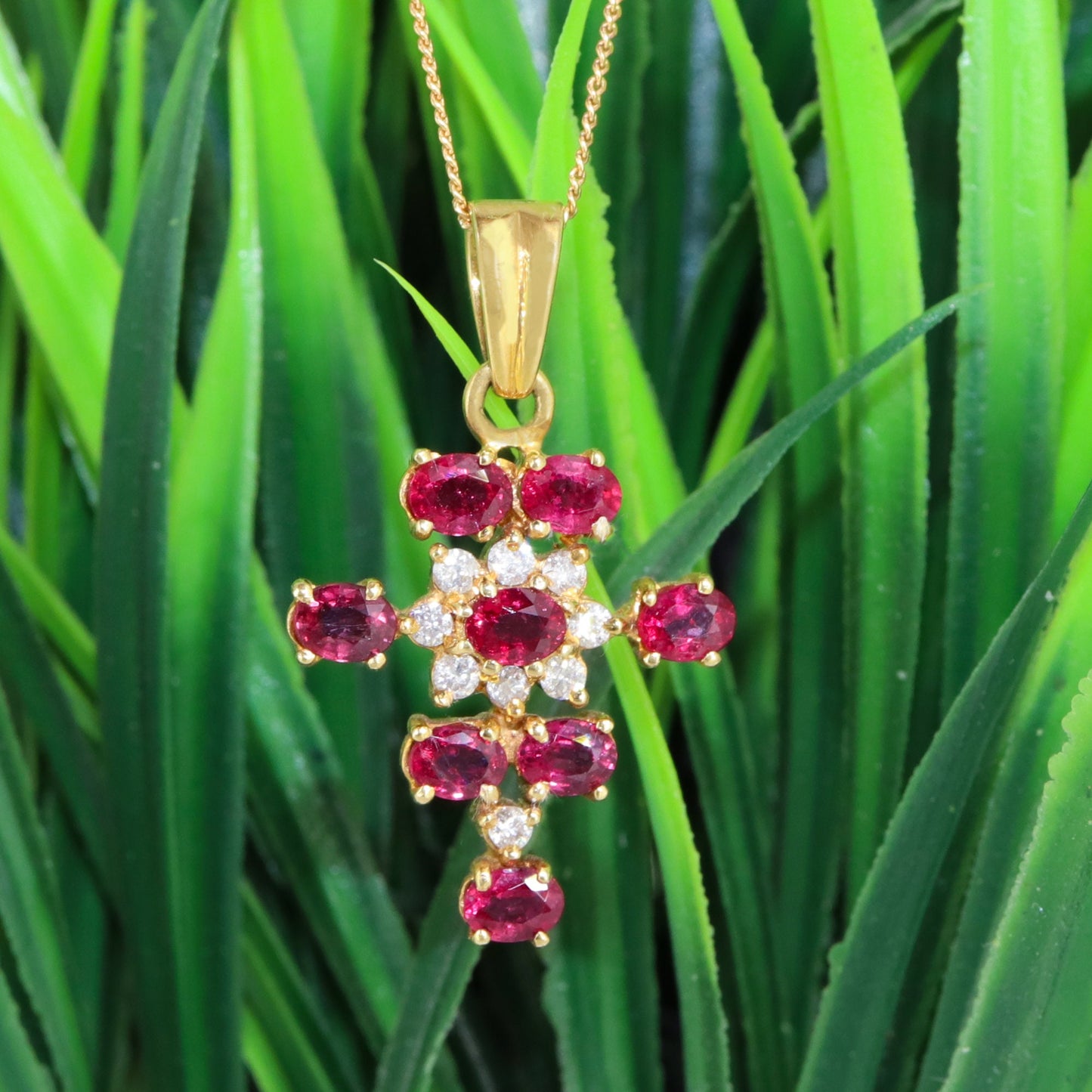 Ruby Pendant 18K Gold